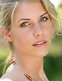All beauties at Met art love the nature and Iveta b is one of them