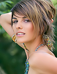 You should see this alluring babe posing absolutely nude before the cameras