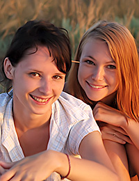 Lidiya and Olga, two perfect young models