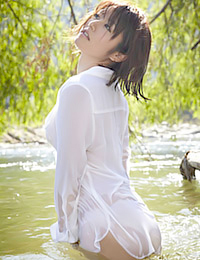 Sayaka Isoyama is getting all wet and slippery today.